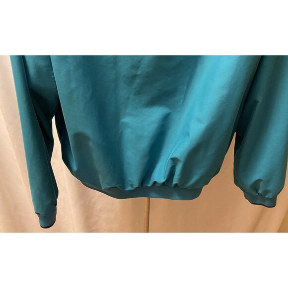 Outdoor World Golf  Apparel Mens Size Large Windbreaker V Neck Green - Picture 9 of 15